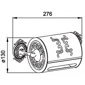 Держатель для туалетной бумаги Hayta Gabriel Antic Brass 13903/VBR бронза купить в интернет-магазине сантехники Sanbest