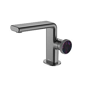 Смеситель для раковины Black&white Gravity GF-7207-GM оружейная сталь матовая купить в интернет-магазине сантехники Sanbest