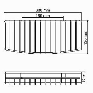 Полка WasserKRAFT K-141133 купить в интернет-магазине сантехники Sanbest