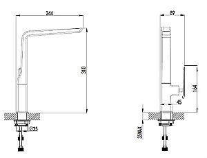 Смеситель для кухни Bien Lucca купить в интернет-магазине сантехники Sanbest