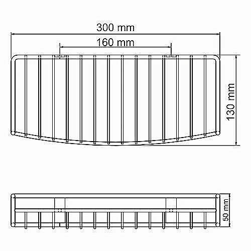 Полка WasserKRAFT K-141133 купить в интернет-магазине сантехники Sanbest