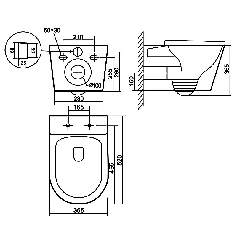 Инсталляция для унитаза Azario AZ-8010-1000 купить в интернет-магазине сантехники Sanbest