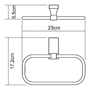 Полотенцедержатель WasserKRAFT Abens K-3260 купить в интернет-магазине сантехники Sanbest