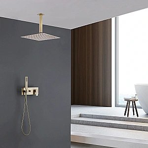 Душевая система ABBER Daheim AF8221G золото матовое купить в интернет-магазине сантехники Sanbest