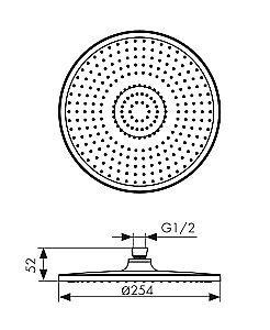 Верхний душ Kaiser SH-210 черный матовый купить в интернет-магазине сантехники Sanbest