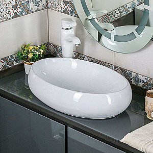 Раковина Melana 320317 320317-805 белая купить в интернет-магазине Sanbest