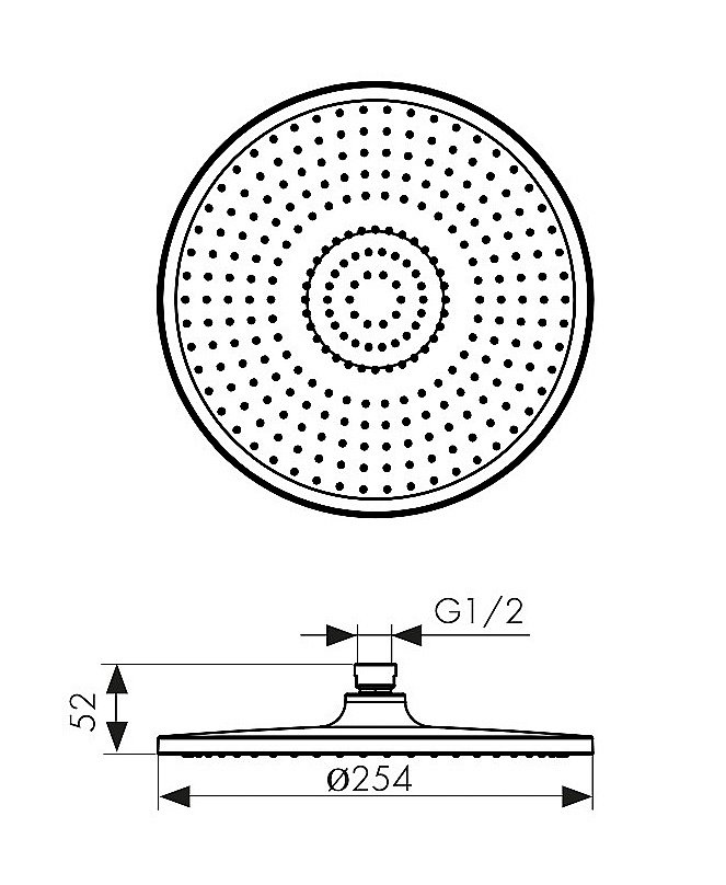 Верхний душ Kaiser SH-210 черный матовый купить в интернет-магазине сантехники Sanbest