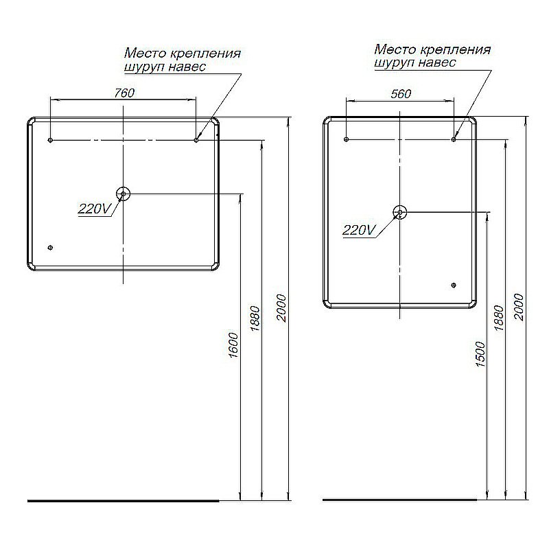 Зеркало Aquanet Ирис 100 326448 в ванную от интернет-магазине сантехники Sanbest