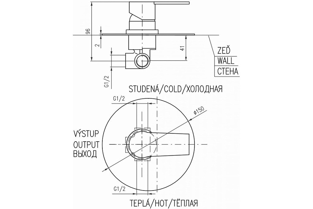 Смеситель для душа Rav-Slezak Colorado CO183LCMATZ черный/золото купить в интернет-магазине сантехники Sanbest