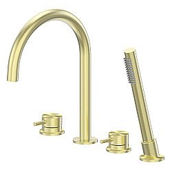 Смеситель для ванны Abber Wasser Kreis 316 AF8113BG брашированное золото купить в интернет-магазине сантехники Sanbest