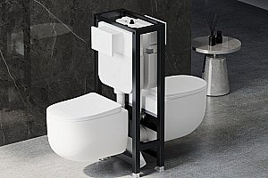 Инсталляция для унитаза ABBER AC0106 двойная купить в интернет-магазине сантехники Sanbest