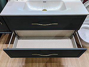 Тумба с раковиной Cezares TIFFANY 100 Verde opaco для ванной в интернет-магазине Sanbest