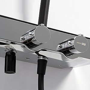 Душевая система WasserKraft Abens 2000 SET2704 Thermo черный Soft-touch/хром купить в интернет-магазине сантехники Sanbest