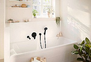 Смеситель для душа Hansgrohe Rebris S 72466670 черный матовый купить в интернет-магазине сантехники Sanbest