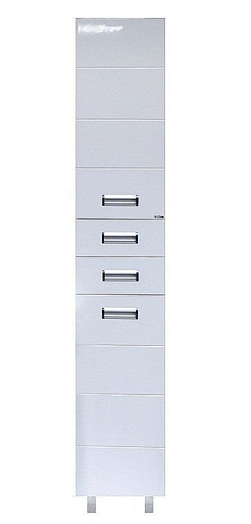 Пенал Misty Селена 35 белый для ванной в интернет-магазине сантехники Sanbest