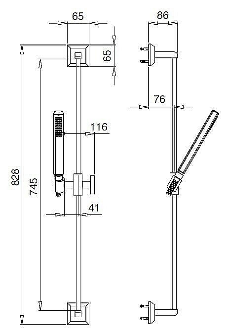 Душевой гарнитур Cezares LEGEND-SD-02 бронза купить в интернет-магазине сантехники Sanbest