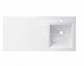 Раковина Эстет Даллас 105 белая правая купить в интернет-магазине сантехники Sanbest