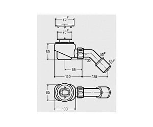 Комплект слива для душевого поддона Ideal Standard K7814AA купить в интернет-магазине сантехники Sanbest