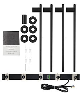 Полотенцесушитель электрический встраиваемый WONZON & WOGHAND DORTMUND, Черный матовый (WW-A364-MB) купить в интернет-магазине сантехники Sanbest