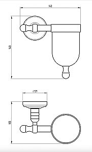 Держатель для освежителя воздуха Migliore Mirella ML.MRL-M090.СR хром купить в интернет-магазине сантехники Sanbest