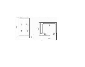 Душевая кабина Timo Comfort T 8815 120х90 матовая купить в интернет-магазине Sanbest