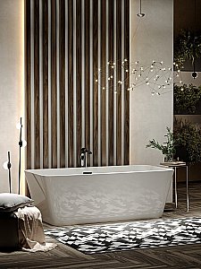 Акриловая ванна Sancos Dama 170х80 FB05 белая купить в интернет-магазине Sanbest