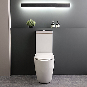 Унитаз напольный Kerasan Nolita 53175381 Белый, безободковый, с бачком, слив торнадо купить в интернет-магазине Sanbest
