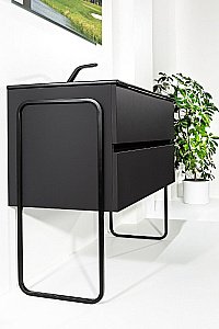 Тумба с раковиной Armadi Art Vallessi 120 антрацит глянец для ванной в интернет-магазине Sanbest