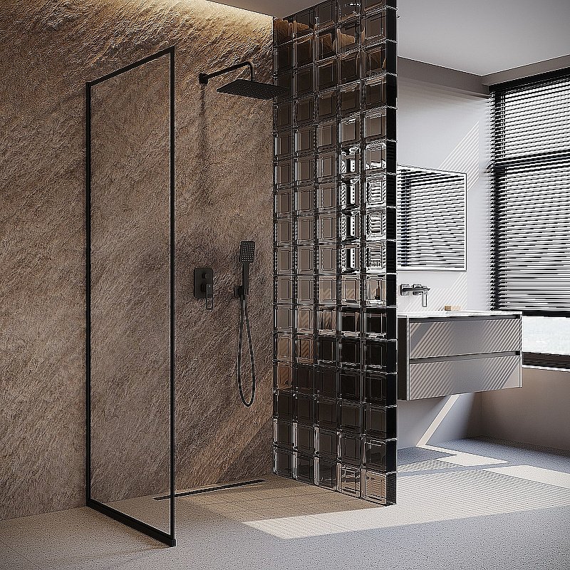 Душевая система Iddis Slide SLIBL02i67 черная матовая купить в интернет-магазине сантехники Sanbest