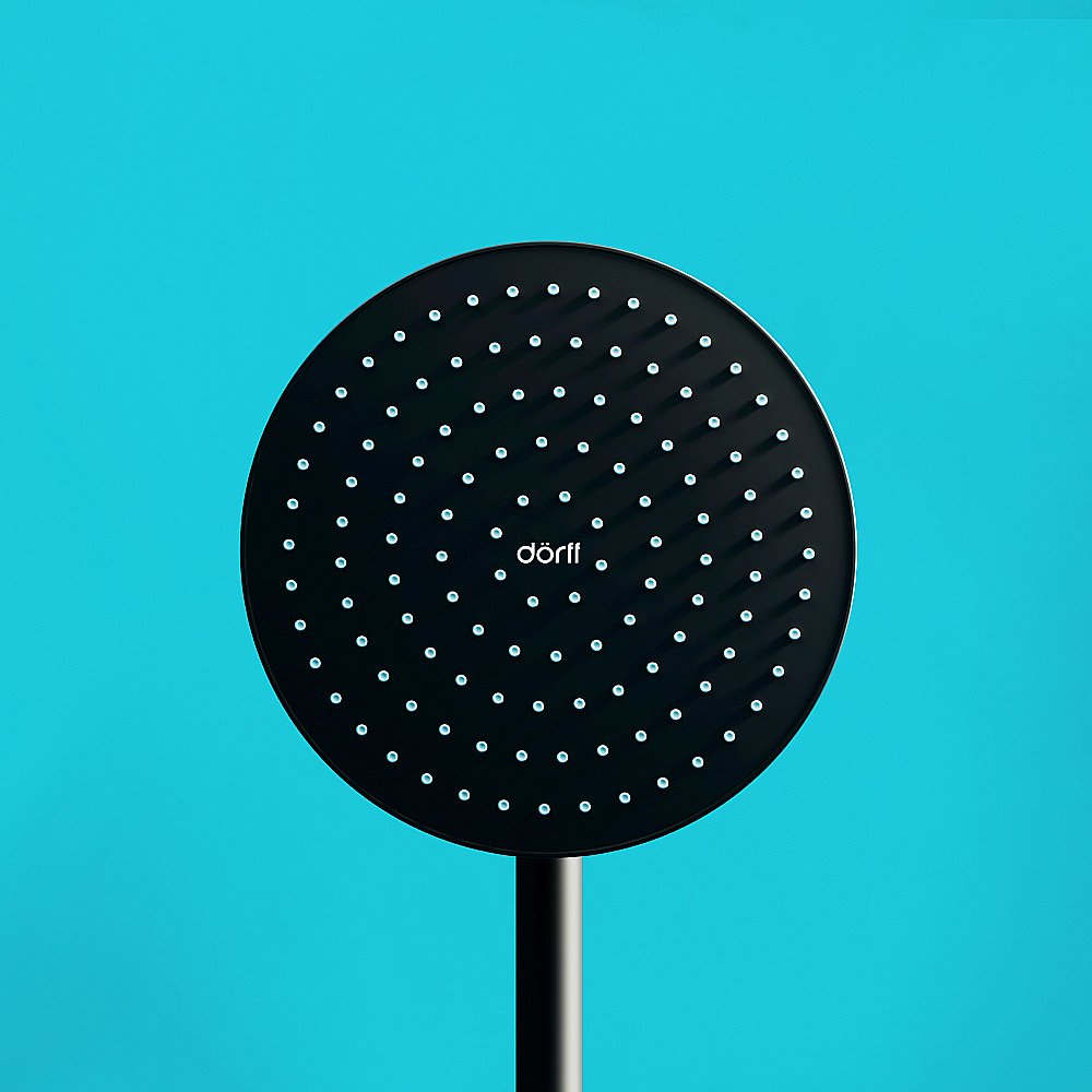 Душевая система Dorff Comfort D0708000BL черная матовая купить в интернет-магазине сантехники Sanbest