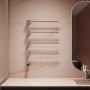 Полотенцесушитель электрический Vincea VTD-2H1BN брашированный никель, таймер купить в интернет-магазине сантехники Sanbest