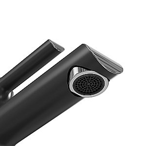 Смеситель для раковины Grossman Alba 510.K35.06.100/210 хром с черным купить в интернет-магазине сантехники Sanbest