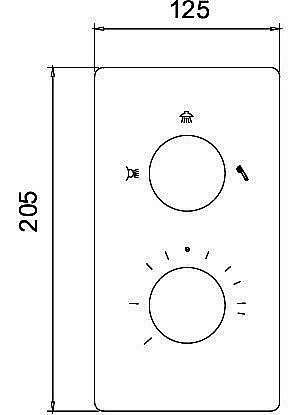 Встраиваемый смеситель RGW Shower Panels SP-42-01 купить в интернет-магазине сантехники Sanbest