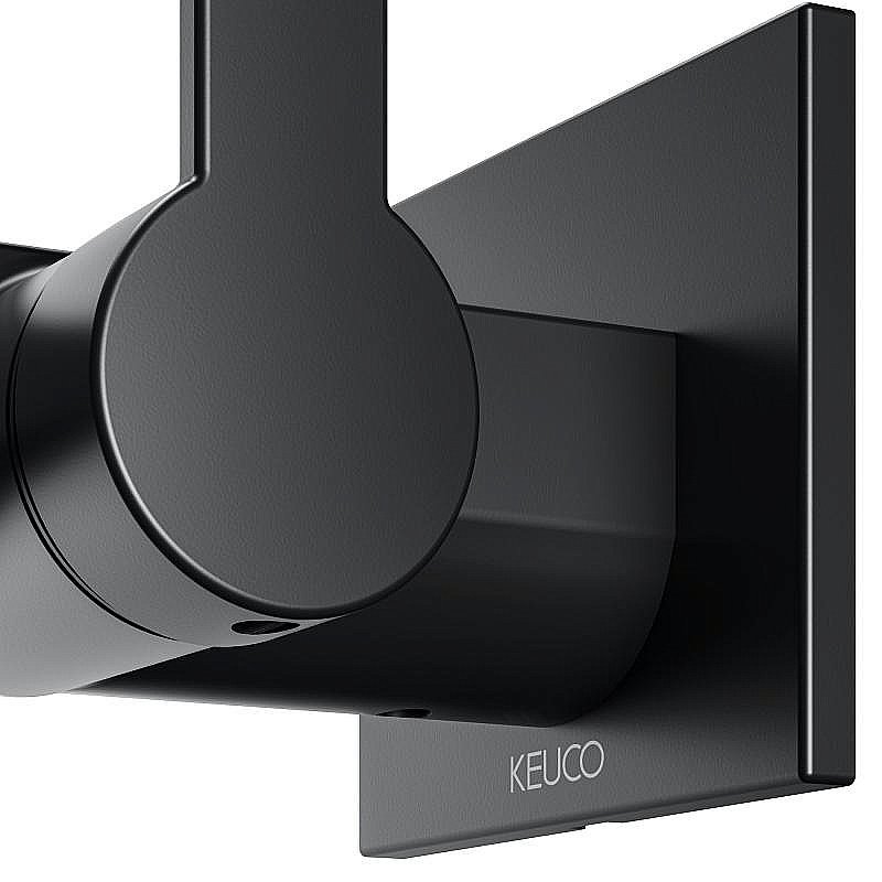 Смеситель для раковины KEUCO IXMO FLAT 59516370302 черный матовый купить в интернет-магазине сантехники Sanbest