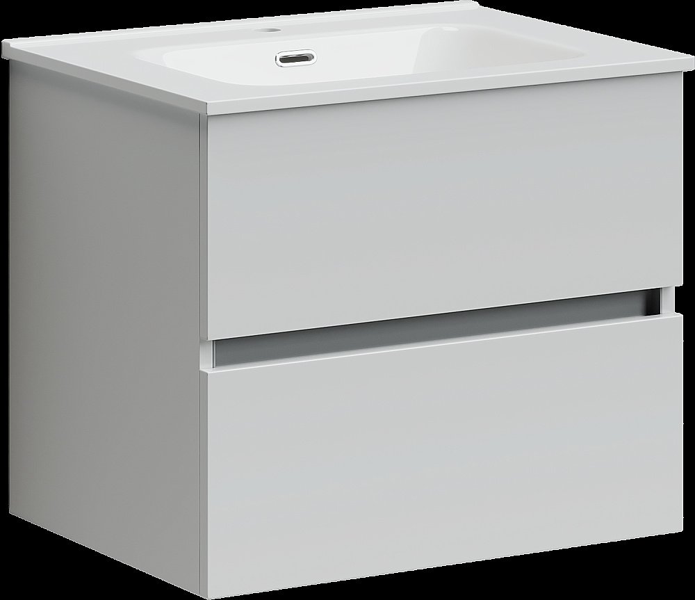 Тумба с раковиной Sancos Urban UR60W белый глянец для ванной в интернет-магазине Sanbest