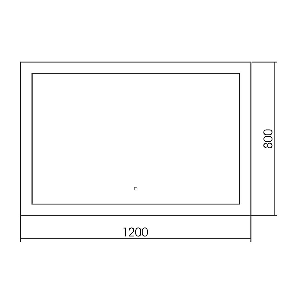 Зеркало ABBER See AG6107SXL-1.2 120x80 в ванную от интернет-магазине сантехники Sanbest