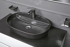 Раковина Boheme Vallessi 61 871 черная купить в интернет-магазине Sanbest