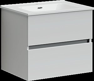 Тумба с раковиной Sancos Urban UR60W белый глянец для ванной в интернет-магазине Sanbest