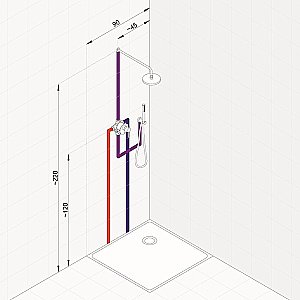 Душевая система Kludi Bozz 38736N076 золото брашированное купить в интернет-магазине сантехники Sanbest