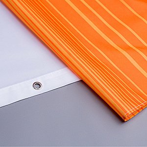 Текстильная шторка для ванной Iddis Basic Horizon 300P20Ri11 оранжевая купить в интернет-магазине сантехники Sanbest