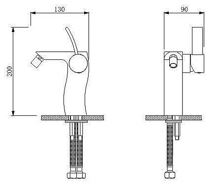 Смеситель биде SCHEIN SWING (43201/8007023) купить в интернет-магазине сантехники Sanbest
