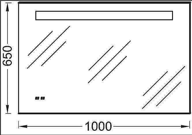 Зеркало с подсветкой Jacob Delafon EB1161-NF 100 в ванную от интернет-магазине сантехники Sanbest