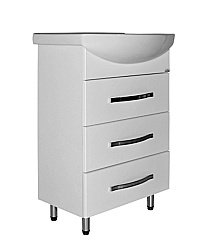 Тумба под раковину MIXLINE ДИАМАНТ 522469 55 белая купить в интернет-магазине сантехники Sanbest