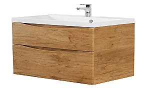 Тумба с раковиной BelBagno MARINO H60-2C-SO-RN-P 120 Rovere Nature для ванной в интернет-магазине Sanbest