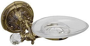 Мыльница Art&Max Barocco Cristal AM-1786-Br-C бронза купить в интернет-магазине сантехники Sanbest