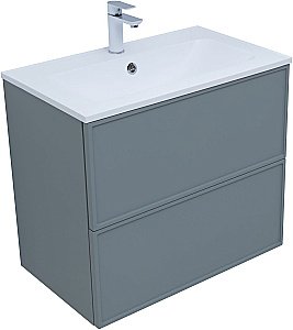 Тумба с раковиной Aquanet Арт 313275 75 мисти грин для ванной в интернет-магазине Sanbest