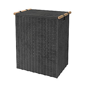 Корзина для белья WasserKRAFT Gollach WB-330-L черный купить в интернет-магазине сантехники Sanbest