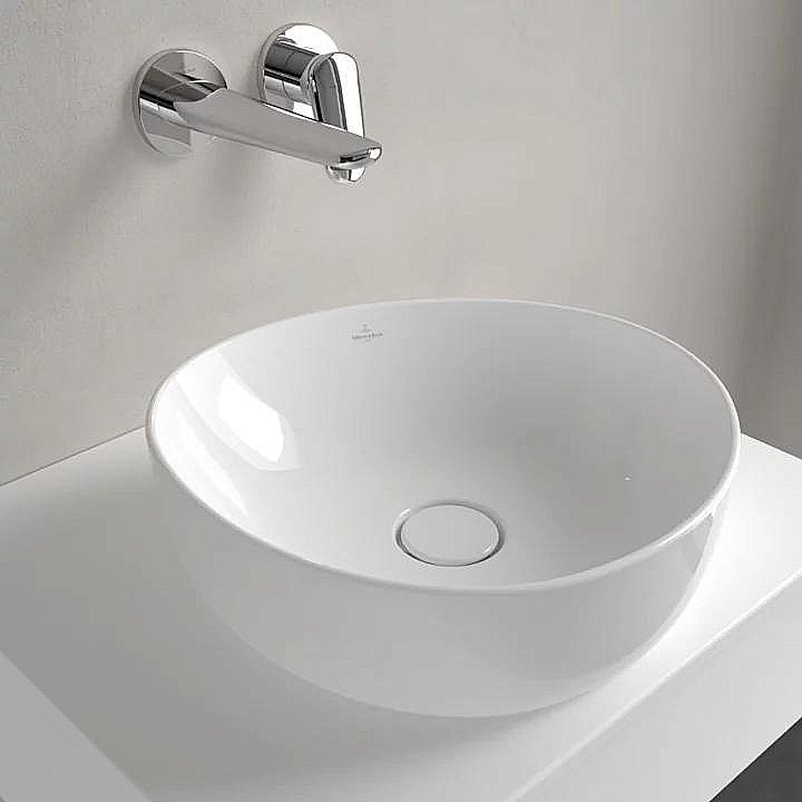 Раковина накладная Villeroy&Boch Antao 40 4A7240R1 альпийский белый купить в интернет-магазине Sanbest