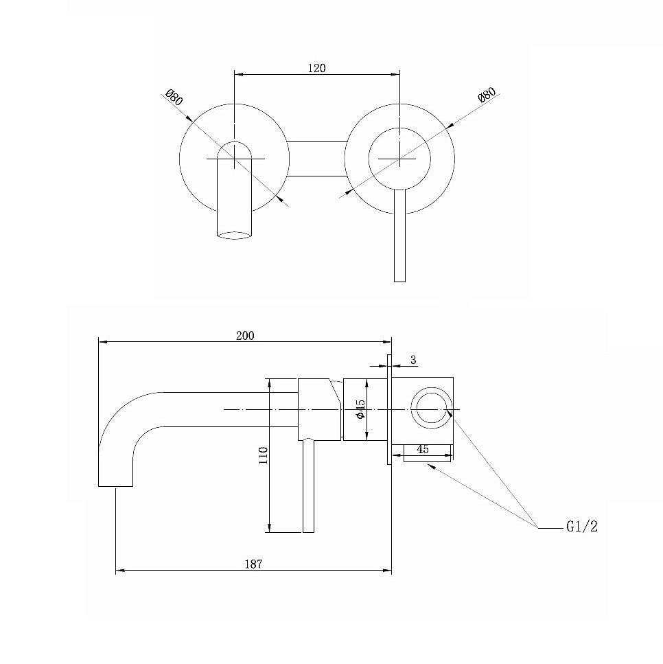 Смеситель для раковины Abber Wasser Kreis AF8112NG никель купить в интернет-магазине сантехники Sanbest