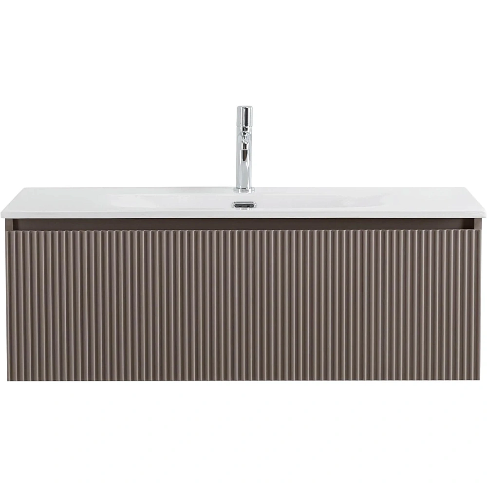 Тумба для раковины Belbagno UNO 100 UNO-1000-1C-SO-СO+BB-8099-100 бежевая матовая для ванной в интернет-магазине Sanbest